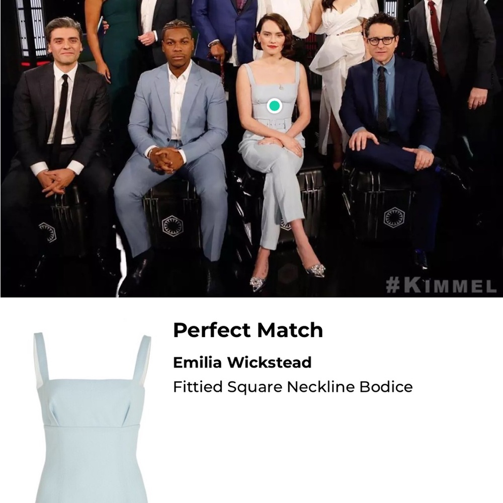Emilia Wickstead Baby Blue Crepe Top NWT